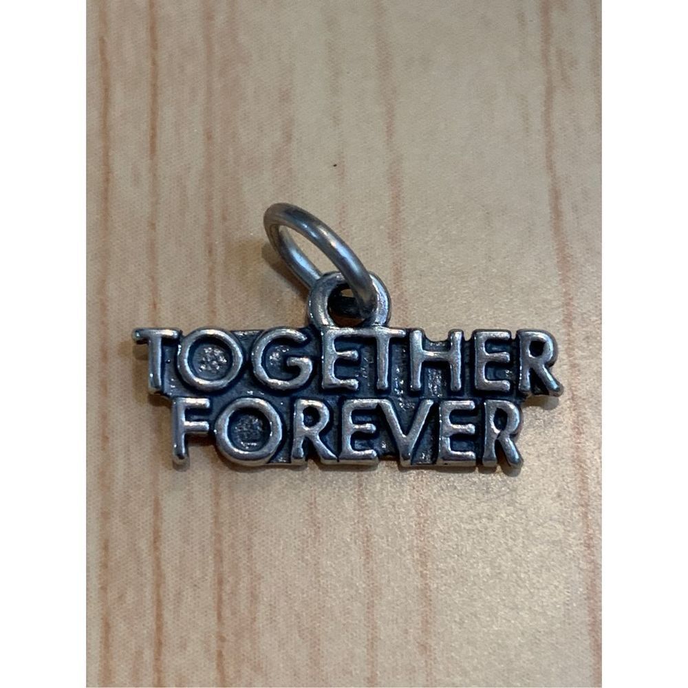 .925 Together Forever Sterling Silver Jewelry Charm